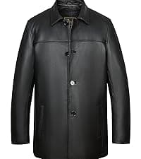 REED Men's Genuine Leather Warm Lined Driving Gloves - Touchscreen Texting Compatible