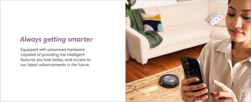 iRobot Roomba j6+ Self-Emptying Robot Vacuum – Identifies and Avoids Pet Waste & Cords, Empties Itself for Up to 60 Days, Smart Mapping, Compatible with Alexa, Ideal for Pet Hair