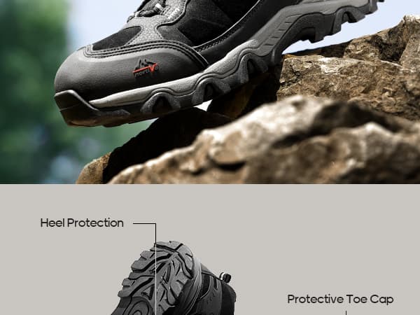 NORTIV 8 Men's Waterproof Hiking Boots Outdoor Mid Trekking Lightweight Mountaineering Shoes Paladin