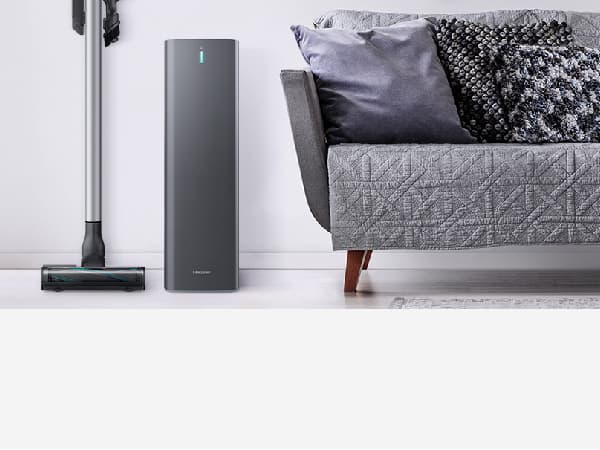 Samsung Jet 75 Complete Cordless Stick Vacuum Cleaner w/ Clean Station, Removable Battery, Lightweight, Powerful Cleaning for Hardwood Floors, Carpets, Area Rugs, VS20T7551P5/AA, Silver