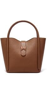 hedexe Genuine Leather Tote Bag for Women: Soft Cowhide Shoulder Handbags for Ladies - Satchel Purse for Travel Work(Large)