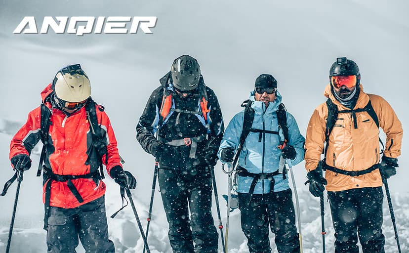 anqier Winter Gloves -30℉ Waterproof Windproof Thermal Touchscreen Gloves for Ski Hiking Running Men and Women