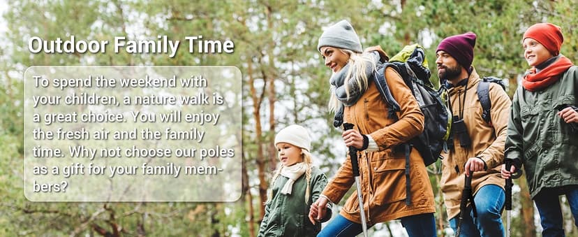 TheFitLife Nordic Walking Trekking Poles - 2 Sticks with Anti-Shock and Quick Lock System, Telescopic, Collapsible, Ultralight for Hiking, Camping, Mountaining, Backpacking, Walking, Trekking