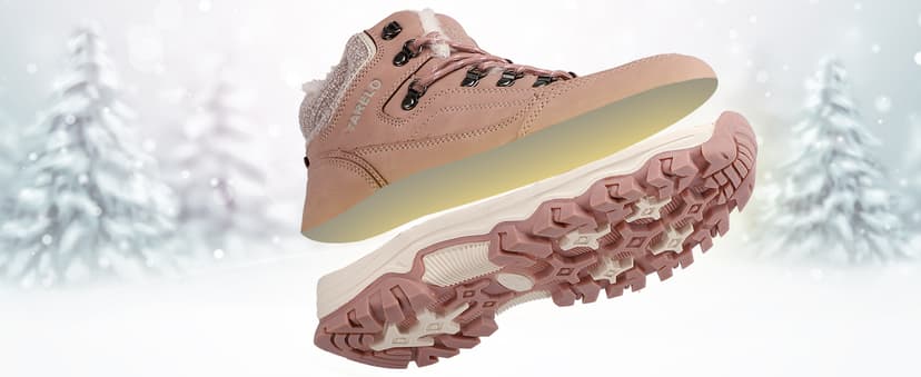 TARELO SINCE 1986 TARELO Womens Hiking Boots Fur Lined Snow Shoes Winter Warm Ankle Booties Lady Non Slip Walking Fashion Boot