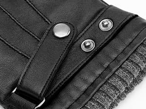 Aegend Leather Gloves for Men, Soft Warm Lining Full Hand Touchscreen Winter Gift Thermal