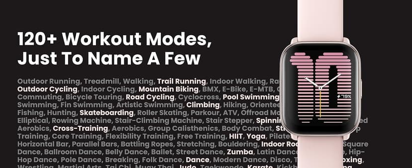 Amazfit Active Smart Watch 42mm, AI Fitness Tracker & Sleep Coach, GPS, Amazon Alexa Built-in, Bluetooth, 14-Day Battery, 120+ Sports Modes, Android & iPhone, Petal Pink