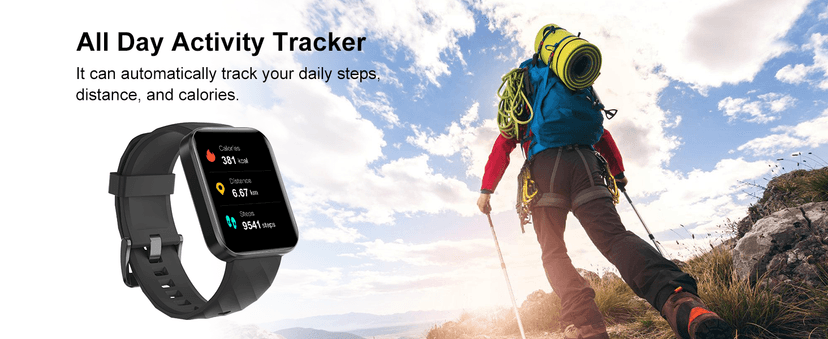 RUIMEN Smart Watches for Women Men (Answer/Make Calls) Compatible with iPhone/Android Phones, 1.85" HD Screen Fitness Tracker Heart Rate Monitor 100+ Sports Tracker Watch Waterproof (Blue)