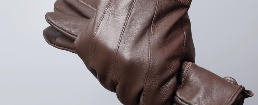 REED Men's Genuine Leather Warm Lined Driving Gloves - Touchscreen Texting Compatible