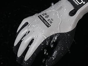 HANDLANDY 2 Pairs Waterproof Work Gloves for Cold Weather, Insulated Winter Freezer Work Gloves with Grip for Men & Women