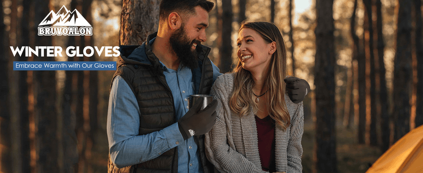 Bruvoalon Winter Gloves for Women & Men, 3M Thermal Insulation, Lycra Fabric, Touchscreen, Anti-Slip