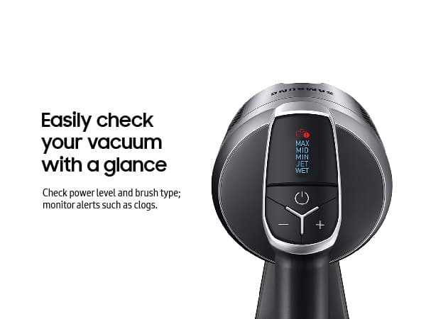 Samsung Jet 75 Complete Cordless Stick Vacuum Cleaner w/ Clean Station, Removable Battery, Lightweight, Powerful Cleaning for Hardwood Floors, Carpets, Area Rugs, VS20T7551P5/AA, Silver