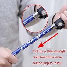 A ALAFEN Aluminum Collapsible Ultralight Travel Trekking Hiking Pole for Men and Women (Fits 5'3" - 6'2")