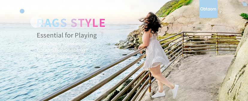 Obtaom Women Tennis Fashion Shoes Casual PU Leather Sneakers Comfortable Court Sneakers