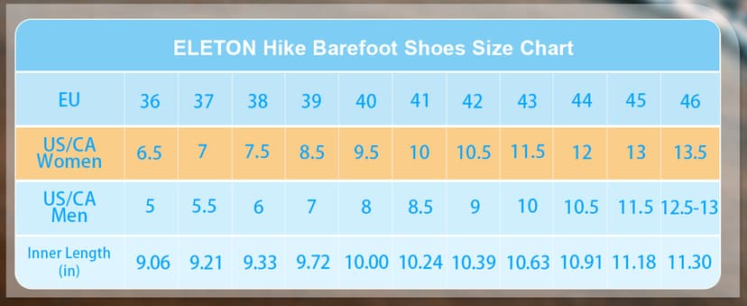 ELETON Hike Barefoot Shoes Womens Men Footwear,Pro-Healthy&Non-Slip Water Shoe for Women Men, Wide Toe Running Shoes Boots Sneakers Unisex