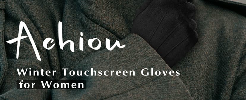 Achiou Women Winter Touchscreen Gloves Soft Comfortable Thermal Elastic Stretch Texting Glove for Traveling, Cycling, Running