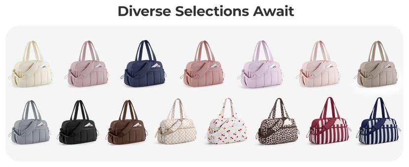 BAGSMART Gym Bag for Women, Duffle Bag for Travel with Wet Pocket, Lightweight Carry on Weekender Duffel, Water Resistant