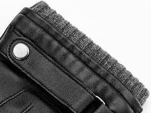 Aegend Leather Gloves for Men, Soft Warm Lining Full Hand Touchscreen Winter Gift Thermal