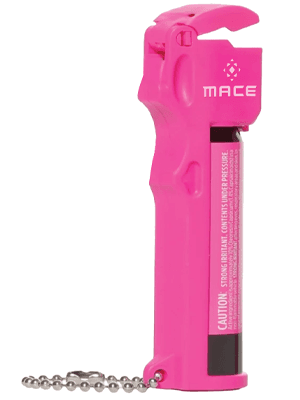 Mace Pepper Spray - Max Police Strength OC with UV Dye, Fast Flip Top, Ergonomic Finger Grip, 12 Feet Range, 0.63 oz Personal Model, Self Defense Pepper Spray for Women & Men