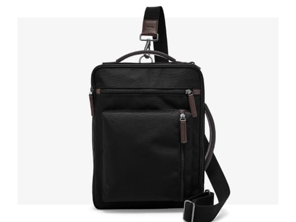 Fossil Men's Leather Bifold Wallet with Flip ID Window for Men