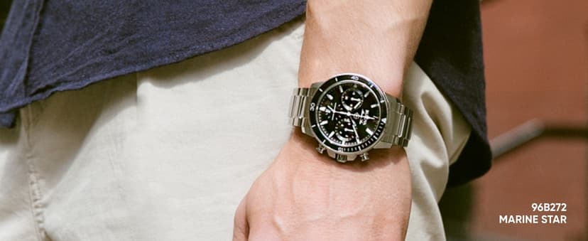 Bulova Men's Marine Star 'Series A' Automatic Watch with Orange Silicone Strap Style: 98A226