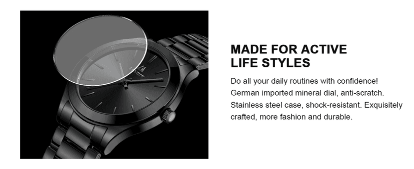 LN LENQIN Mens Watches Waterproof Stainless Steel Watch for Men Analog Quartz Fashion Business Designer Wristwatch