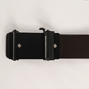 Aurolran Men&Womens Leather Dress Belt Business Automatic Buckle Belt Color-Black Silver Gold