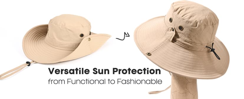 FURTALK Sun Hats for Men Fishing Hat UPF 80+ Foldable Wide Brim Outdoor Hiking Beach Summer Hats