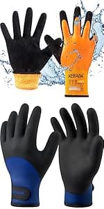 Kebada W1 Work Gloves for Men and Women, PU Coated Safety Gloves with Grip, Touchscreen, Ideal for Warehouse Package Handling, Construction, Gardening, 12 Pairs Gray Large