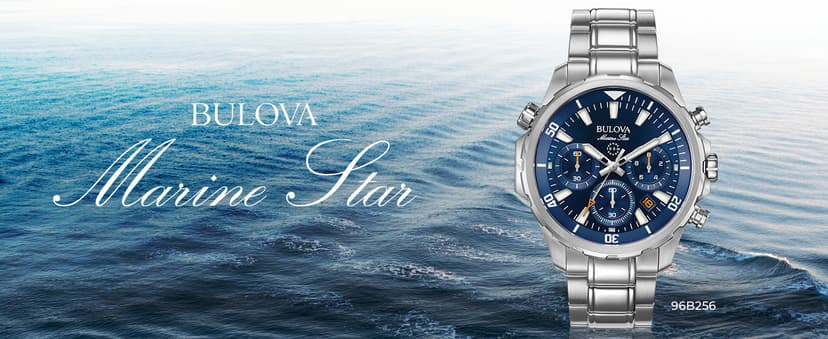 Bulova Men's Marine Star Series B Stainless Steel 6-Hand Chronograph Quartz Watch, 100M