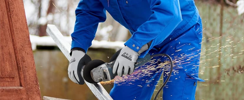 HANDLANDY 2 Pairs Waterproof Work Gloves for Cold Weather, Insulated Winter Freezer Work Gloves with Grip for Men & Women