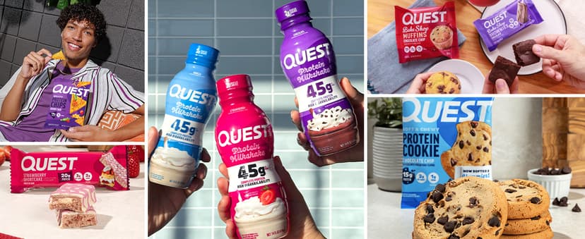 Quest Nutrition Ultimate Variety Pack Protein Bars, High Protein, Low Carb, Gluten Free, Keto Friendly, 12 Count