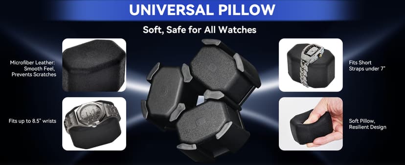 hightall Luxury Automatic Watch Winder for Rolex/Omega/Cartier for Automatic Watches with Whisper-Quiet Motor (<5dB), Anti-Scratch Memory Foam & Stable Base