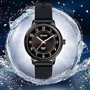 GEDIYAR Waterproof Rose Gold Watches for Women Ladies Easy Reader Quartz Analog Watches for Nurse Medical Professionals Students Women