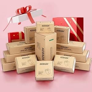 Kebada W1 Work Gloves for Men and Women, PU Coated Safety Gloves with Grip, Touchscreen, Ideal for Warehouse Package Handling, Construction, Gardening, 12 Pairs Gray Large