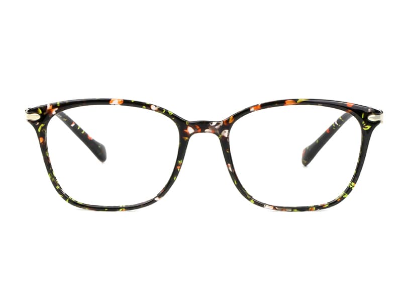 VisionGlobal Blue Light Blocking Glasses for Women/Men, Anti Eyestrain, Computer Reading, TV Glasses, Stylish Square Frame, Anti Glare(Black,+1.25 Magnification)