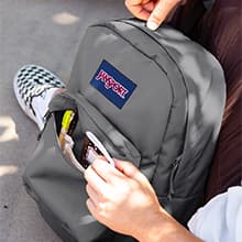 JanSport SuperBreak One Backpacks - Durable, Lightweight Bookbag with 1 Main Compartment, Front Utility Pocket with Built-in Organizer - Premium Backpack, Black