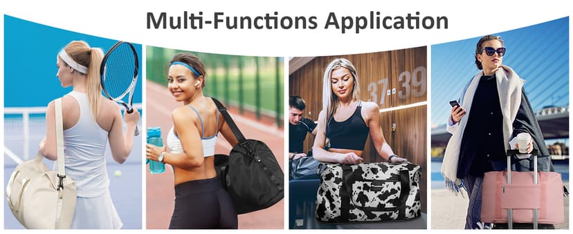 Capolo Expandable Travel Duffle Bags Weekender Overnight Bags for Women Men Hospital Bag for Women Labor Delivery with Toiletry Bag Waterproof