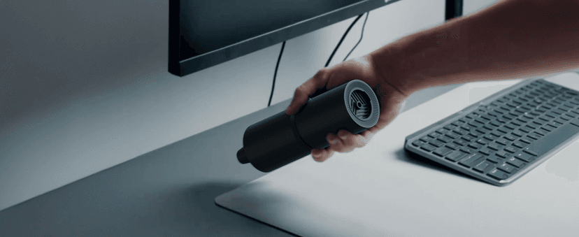 HOTO Handheld Vacuum Cleaner Cordless, Desk Vacuum Cleaner Compressed Electric Air Duster 15000Pa Suction, 4-in-1 Portable Vortex Vacuum Dust Buster Air Blower for Computer, Keyboard