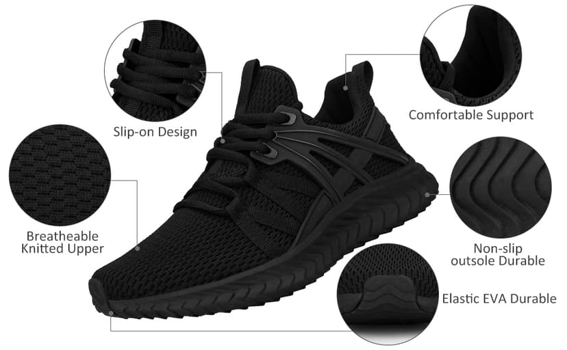 Abboos Womens Slip On Sneakers Women Walking Tennis Shoes Lightweight Casual Sneakers for Gym Travel Work