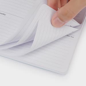 2026 Planner - Weekly and Monthly Planner, Jan 2026 - Dec 2026, Holidays, Contacts and Notes Pages, Vegan Leather Cover, Elastic Closure, 5.5”x8.25”, Grey