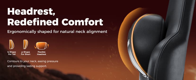 GTPLAYER Big and Tall Gaming Chair with Footrest, Ergonomic Office Desk Chair with 4.4in Thick Cushion and Wide Wingless Seat, Comfortable Leather Computer Chair, Predator Series, Black