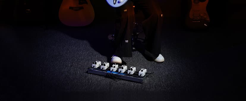 RVONE High Gain Distortion Pedal for Electric Guitar, Aluminum Guitar Pedal, Analog Guitar Effects Pedal for Compact Stage & Studio Pedal, True Bypass