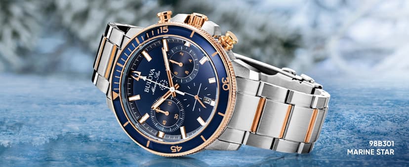 Bulova Men's Marine Star 'Series A' Automatic Watch with Orange Silicone Strap Style: 98A226