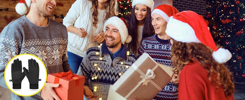 ihuan Winter Waterproof Gloves Cold Weather - Snow Ski Windproof for Men Women, Warm Touchscreen Thermal for Running Cycling