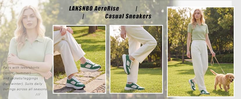 LANSNBO Women's Running Walking Shoes Wide Cushioned Comfortable Breathable Lightweight Non-Slip Athletic Fashion Sneakers for Tennis Gym Workout Fitness Cross Training Casual Footwear