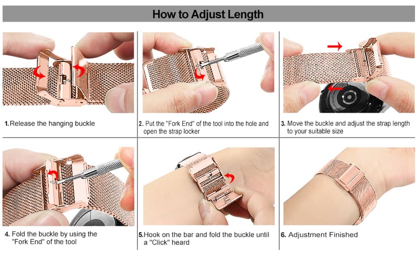 TRUMiRR Band Sets for Apple Watch 11 10 42mm / 9 8 7 41mm Rose Gold Women, 2 Pack Solid Stainless Steel Watchband + Mesh Strap for iWatch SE 3 2 Series 6 5 4 3 2 1 40mm 38mm