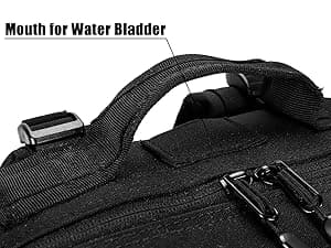 LHI Military Tactical Backpack for Men and Women 45L Army 3 Days Assault Pack Bag Large Rucksack with Molle System - Black