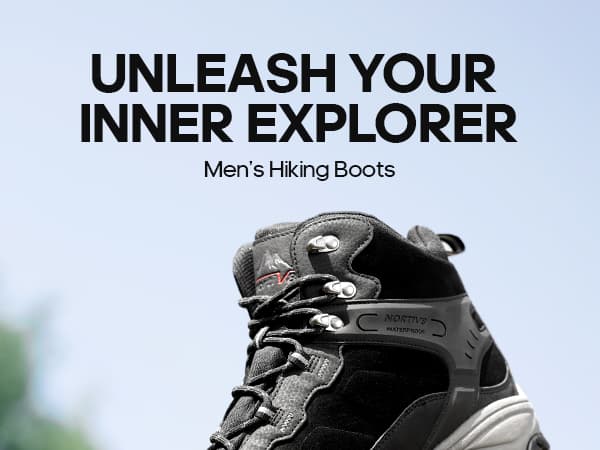 NORTIV 8 Men's Waterproof Hiking Boots Outdoor Mid Trekking Lightweight Mountaineering Shoes Paladin