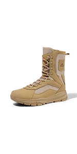 NORTIV 8 Men's Lightweight Military Tactical Work Boots Outdoor Hiking Motorcycle Combat Boots