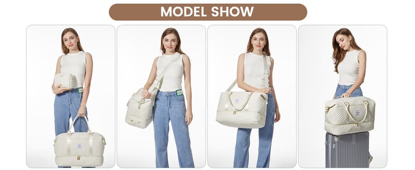 LOVEVOOK Travel Duffle Bag,Weekender Bags for Women with Shoe Compartment,Carry on Overnight Bag with Toiletry Bag,Gym Duffel Bag with Wet Pocket, Hospital Bags for Labor and Delivery